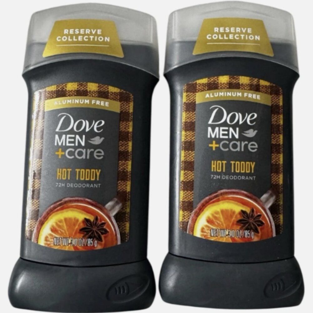 2X Dove Men+Care Reserve Collection Hot Toddy Aluminum Free Deodorant 3oz